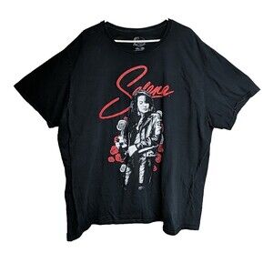 Selena Shirt Unisex Tee Quintanilla Tejano Como Flor Cumbia Queen Icon Black 3XL